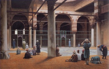 Jean Léon Gérôme œuvres - Intérieur d’une mosquée 1870 Orientalisme grec arabe Jean Léon Gérôme